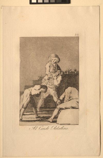 Caprichos: Til Palatinergreven eller Ganegreven. af Francisco de Goya