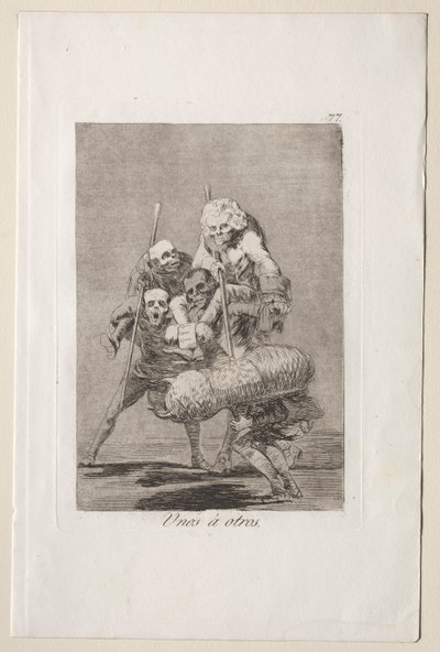 Caprichos: Hvad man gør mod en anden. af Francisco de Goya