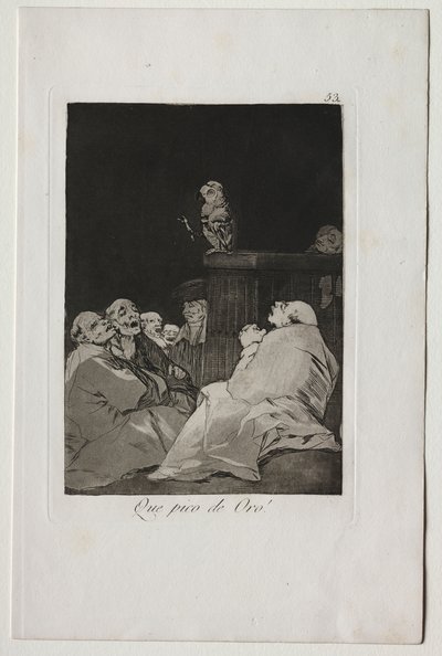 Caprichos: Sikke et gyldent næb! af Francisco de Goya