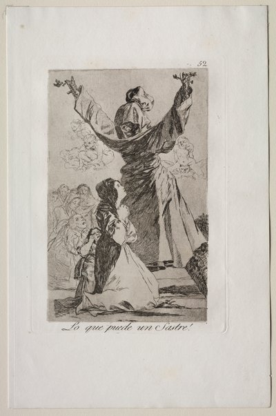 Caprichos: Hvad en skrædder kan! af Francisco de Goya