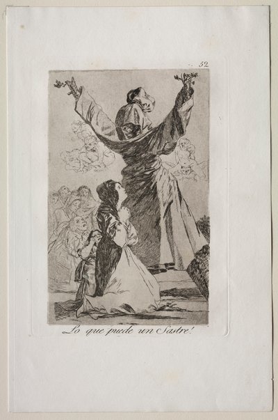 Caprichos: Hvad en skrædder kan!. af Francisco de Goya