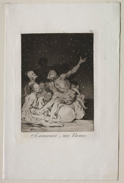 Caprichos: Når dagen pauser, holder vi af. af Francisco de Goya