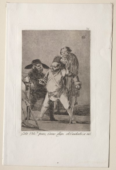 Caprichos: Forstår du?...Nå, som jeg siger...eh! Pas på! Ellers... af Francisco de Goya