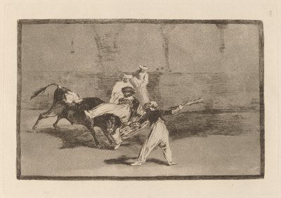 Fucking a Moor mens du er på pladsen (A Moor Cathed by the Bull in the Ring) af Francisco de Goya