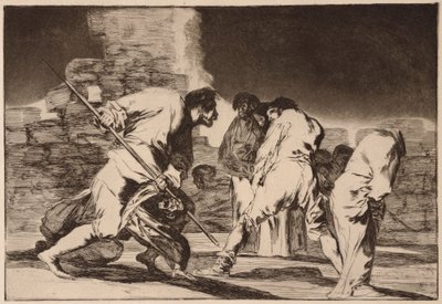 Grusom dårskab (Grusomt Disparate), fra serien Los Disparates af Francisco de Goya