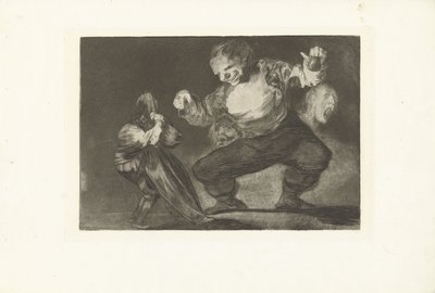 Af dwaas Bobalicon The Nonsense (De dwaasheden) (serietitel) Ordsprogene (De spreekwoorden) (serietitel) af Francisco de Goya