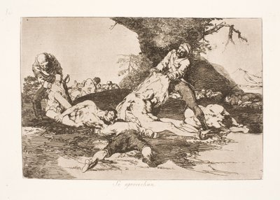De ekviperer sig (16) af Francisco de Goya