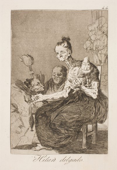 De spinder smukt af Francisco de Goya