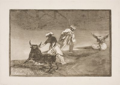 De tirrer en anden i indhegningen af Francisco de Goya