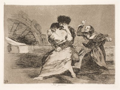 De vil ikke (9) af Francisco de Goya
