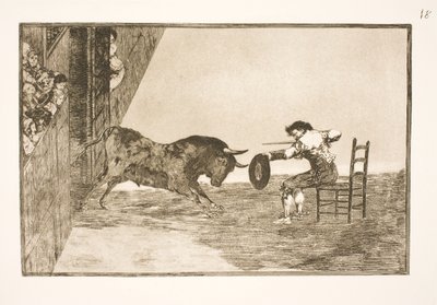 Den modige Martincho og Arenaen og Zaragoza af Francisco de Goya