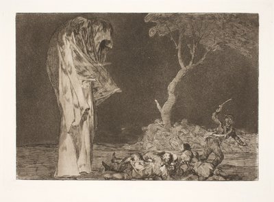 Den tåbelige frygt (Tab ikke anseelse på grund af frygt) af Francisco de Goya
