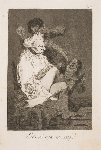 Dette kaldes at læse af Francisco de Goya