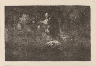 Gud skaber dem, og de slutter sig sammen (Gud skaber dem, og de slutter sig sammen) af Francisco de Goya