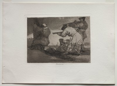 Disasters of War: Barbarians! af Francisco de Goya