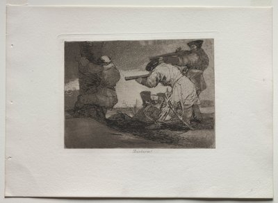 Krigskatastrofer: Barbarians!, 1810-1820. af Francisco de Goya