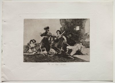 Krigskatastrofer: Der er ikke tid nu, 1810-20. af Francisco de Goya