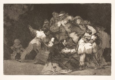 Dårskab i almindelighed (Kattens klør og den hengivnes klæder / ganske som lasten ofte iklædes dydens vaner) af Francisco de Goya