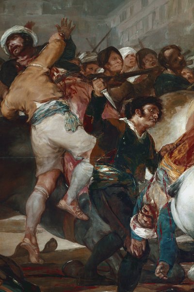 De to af maj (2. maj) eller Mamelukkernes anklage. Detalje (olie på lærred af Francisco de Goya