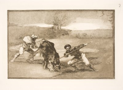 En anden måde at jage på til fods af Francisco de Goya
