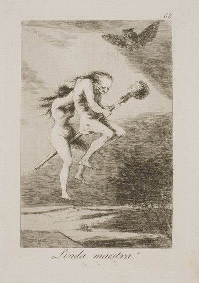 En køn lærermester af Francisco de Goya