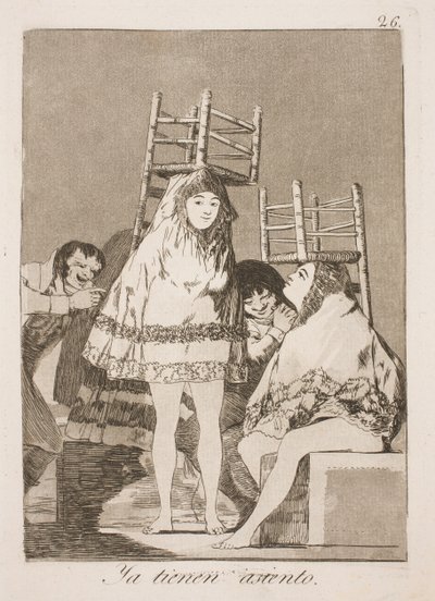 Endelig på plads af Francisco de Goya