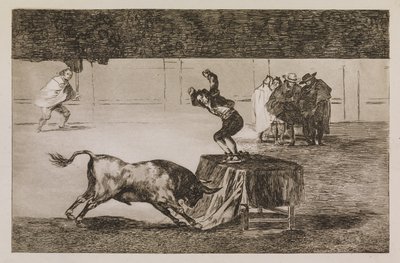 Endnu en vanvittig handling i den samme arena af Francisco de Goya