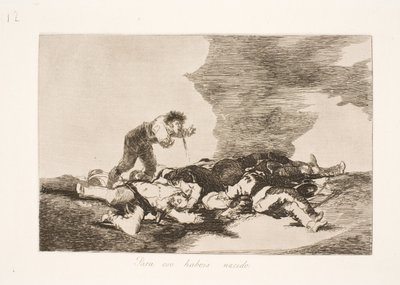 Er vi født til dette (12) af Francisco de Goya