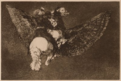 »Flying Folly« (Disparate volante) fra serien »Los Disparates« af Francisco de Goya