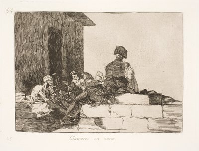 Forgæves Klage (54) af Francisco de Goya