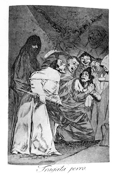 Fregathund, 1799 af Francisco de Goya