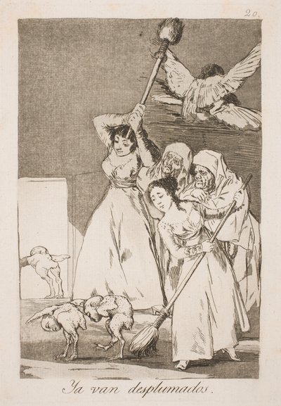 Her er de plukket for alle fjer af Francisco de Goya