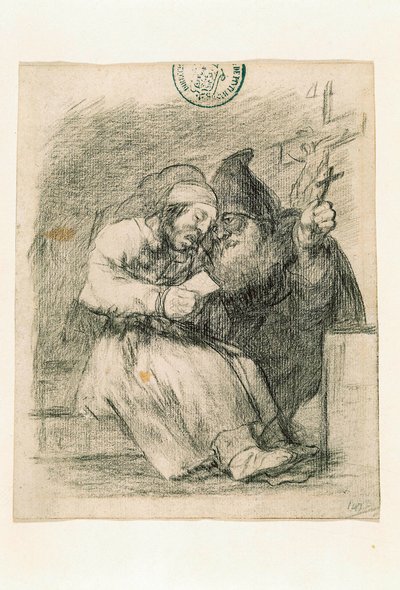 Han hjælper ham med at dø godt af Francisco de Goya