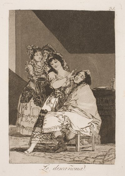 Hun flår ham af Francisco de Goya