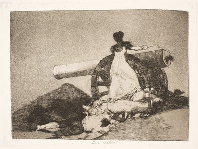 Hvilket heltemod! (7) af Francisco de Goya