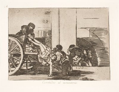 Kørt på kærre til kirkegården (64) af Francisco de Goya