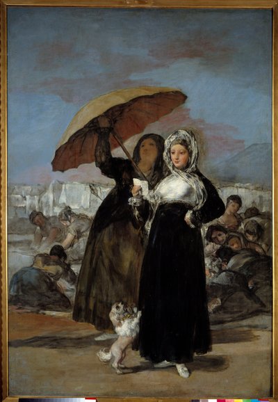 Brevet eller det unge Maleri af Francisco de Goya (1746-1828) 1814 Søn. 1,81x1,25 m Lille, Museum of Fine Arts af Francisco de Goya