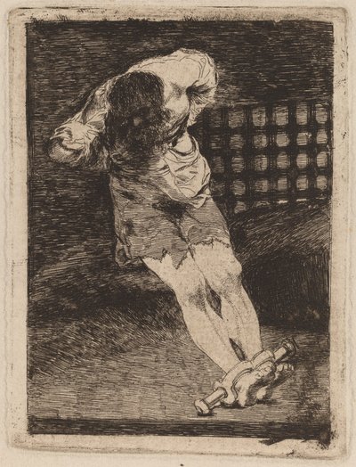 Sikkerheden for en fange kræver ikke pine (forvarslingen af ​​en kriminel kræver ikke tortur af Francisco de Goya