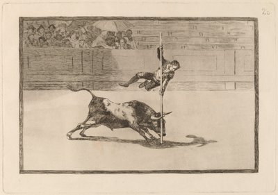 Juanito Apinanis lethed og frækhed i ringen i Madrid af Francisco de Goya