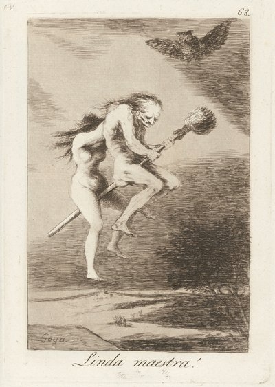 Linda maestra! (Smukke lærer!) af Francisco de Goya