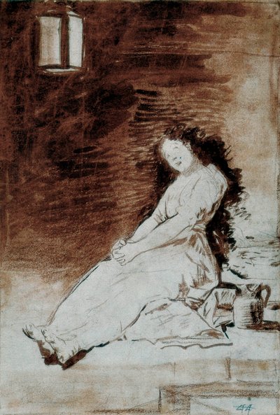 Los Caprichos: "Fordi hun var modtagelig" af Francisco de Goya