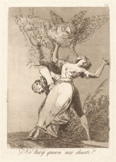 Er der ingen til at løse os? (Kan nogen ikke løsne os?) af Francisco de Goya