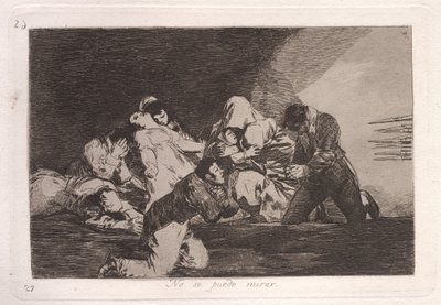 Kan ikke se (man kan ikke se) af Francisco de Goya