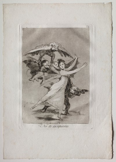 Ochenta Caprichos: Du vil ikke undslippe af Francisco de Goya