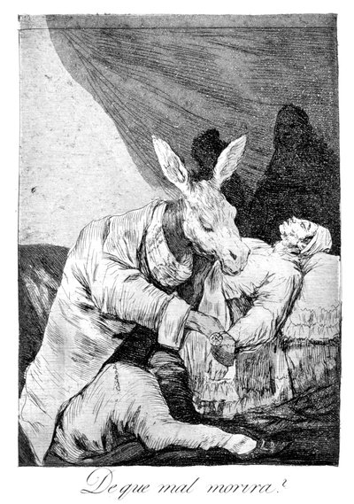 Af hvilken sygdom han dør, 1799 af Francisco de Goya