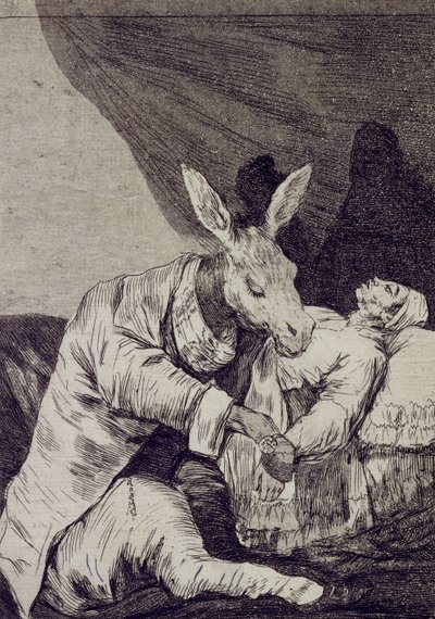 Hvor ondt vil han dø Capricho No 40 af Francisco de Goya