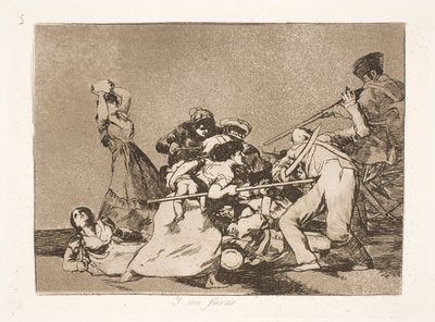 Og de er som raseri (5) af Francisco de Goya