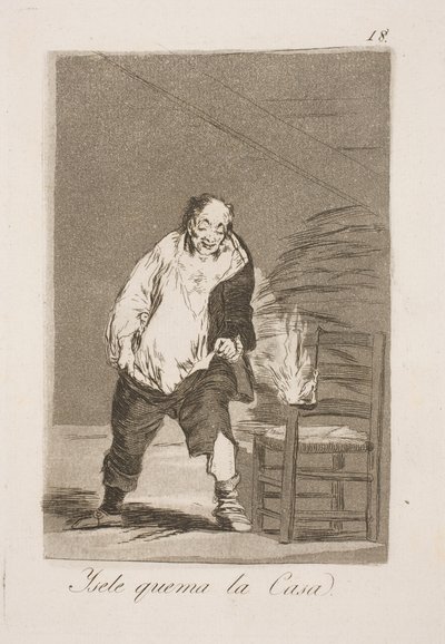 Og man brænder hans hus af Francisco de Goya