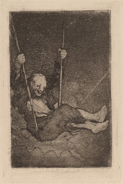 Gammel mand på gynge af Francisco de Goya