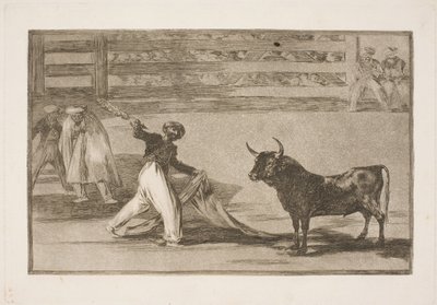 Oprindelsen til harpunerne eller banderillaerne af Francisco de Goya